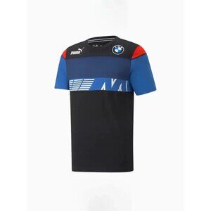 PUMA BMW MOTORSPORT SDS Men's T-Shirt Color Black and Blue Size XXL NWT